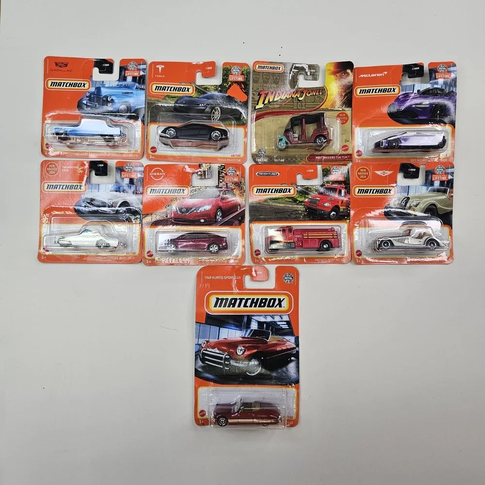 Lot of 9 Sealed Matchbox Diecast Cars - 2024 New Releases - Cadillac, Tesla